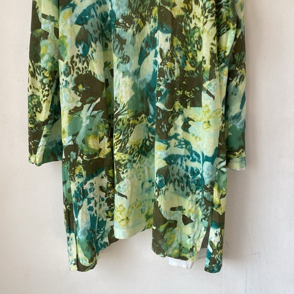 Chico’s 4 (XXL) Foliage-Print Duster Cardigan - Picture 11 of 14